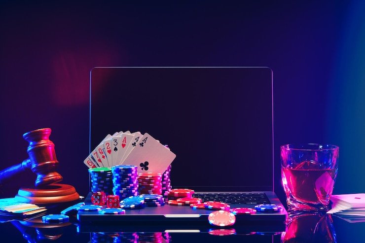 Live casino studio with professional dealer conducting real-time game